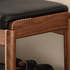 Simancas Natural Solid Walnut Shoe Bench