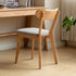 Sion Natural Solid Oak Dining Chair with Cushion | Oak Furniture Store