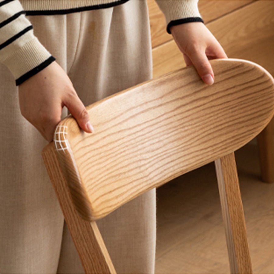Sion Natural Solid Oak Dining Chair with Cushion | Oak Furniture Store