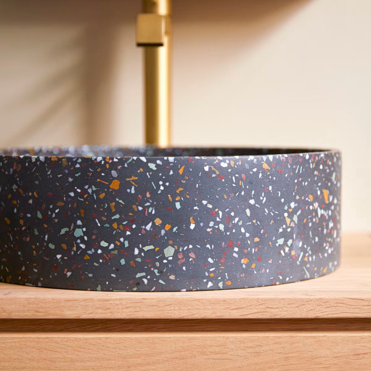 Siwa Round Confetti Terrazzo Basin - Oak Furniture Store