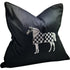 Snugg & Co. Cushion Cover - Horse Embroidery Cushion Cover - Black Velvet RCO4003