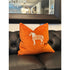 Snugg & Co. Cushion Cover - Horse Embroidery Cushion Cover - Orange Velvet RCO4001