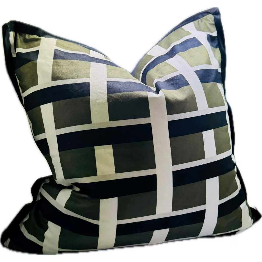 Snugg & Co. Cushion Cover - Printed Cushion Cover - Green Velvet RCO4010