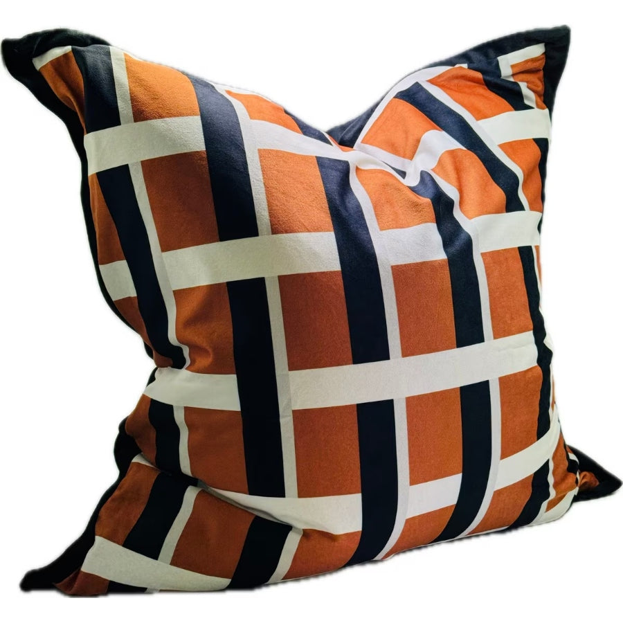 Snugg & Co. Cushion Cover - Printed Cushion Cover - Orange Velvet RCO4011