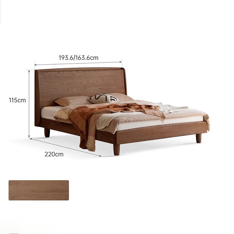 Sofia Natural Solid Ash Bed Frame | Oak Furniture Store