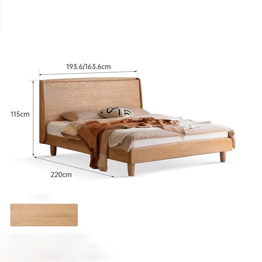 Sofia Natural Solid Ash Bed Frame | Oak Furniture Store