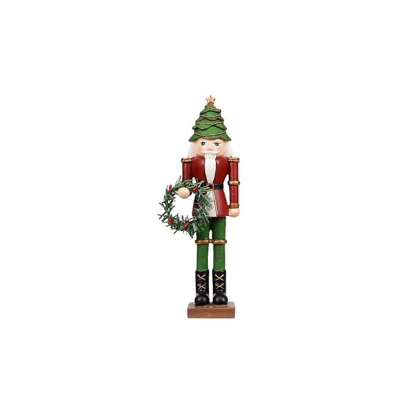 Soldier w/Xmas Hat and Wreath - Small FXD444S | Oak Furniture Store