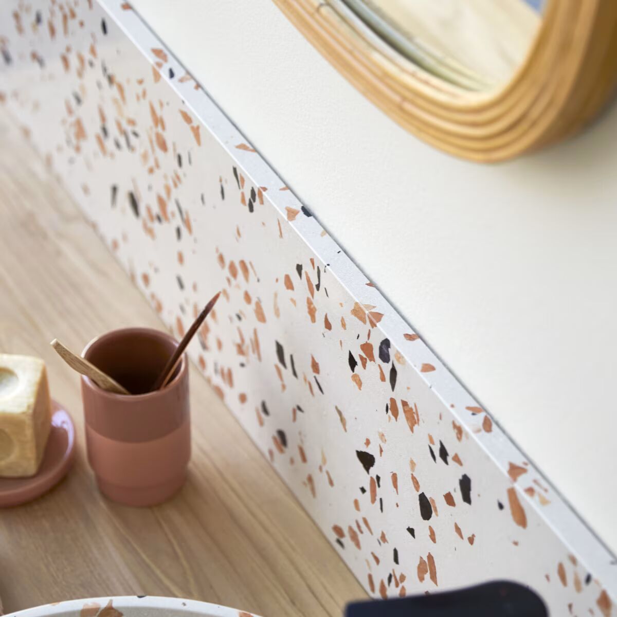 Soria Premium Terrazzo Splashback - Oak Furniture Store
