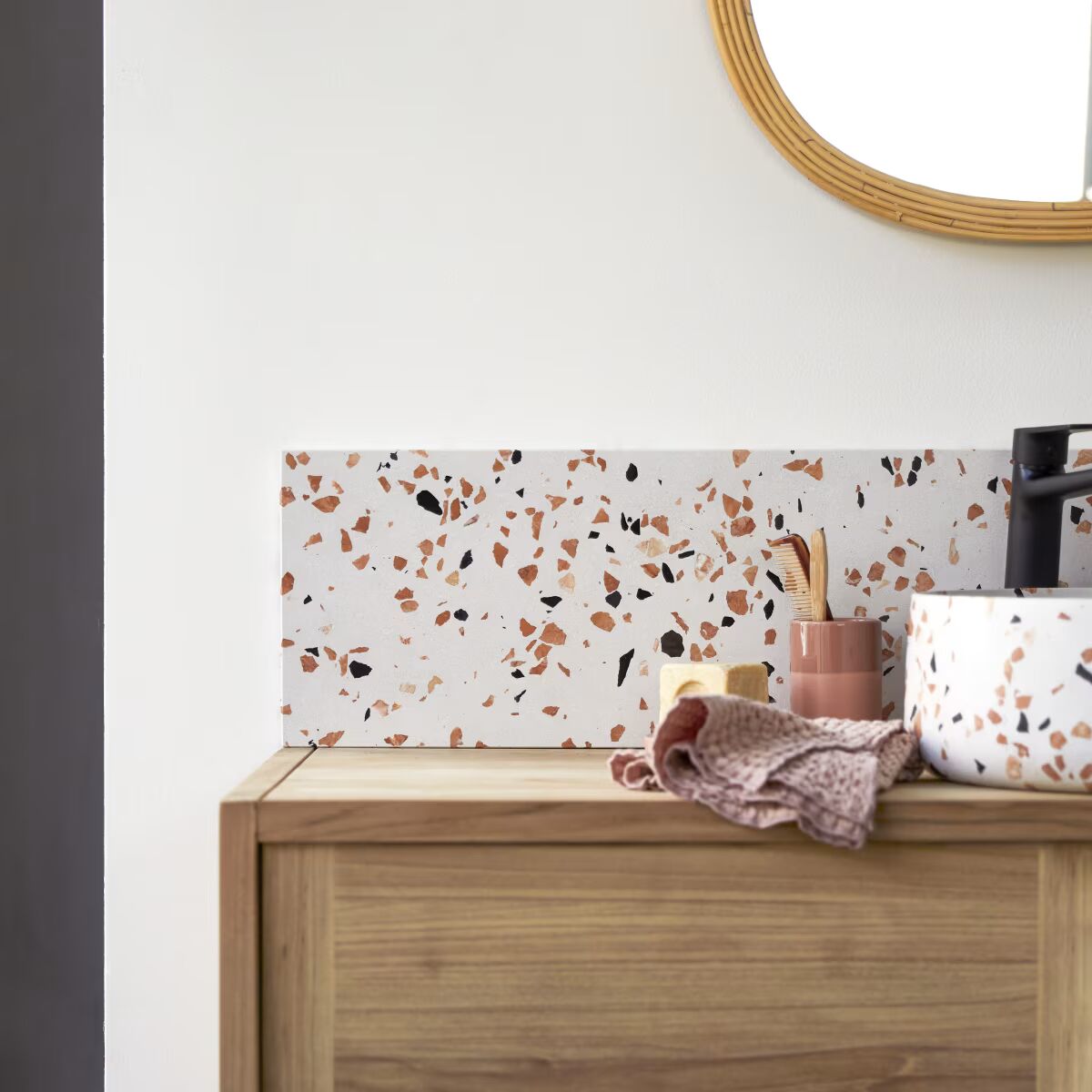 Soria Premium Terrazzo Splashback - Oak Furniture Store