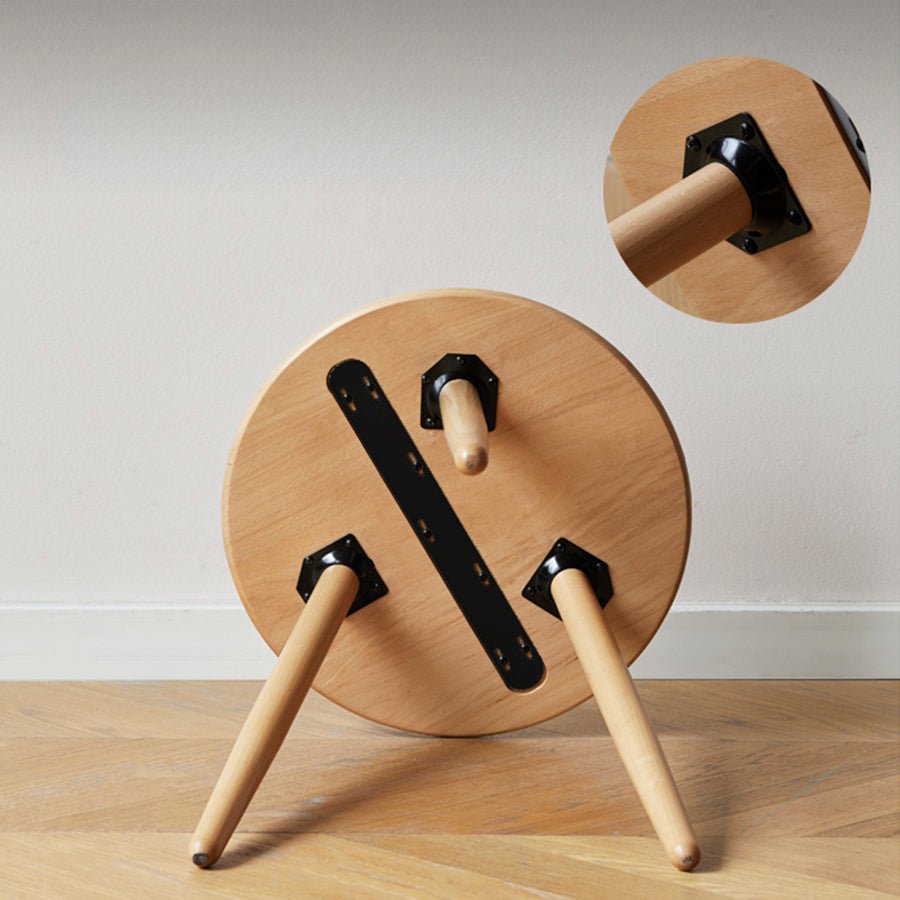 Stave Solid Beech Side Table | Oak Furniture Store