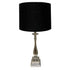 Table Lamp - Aluminium/Nickel Finish / Sh- Balck Linen RGA2049