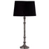 Table Lamp & Shade - Silver Antique / Black Cotton RGA2027