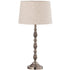 Table Lamp & Shade - Silver Antique / Natural Linen RGA2021