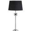 Table Lamp with Shade (Lamp - Nickel / Shade - Black Linen) RGA2011