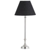 Table Lamp with Shade (Lamp - Nickel / Shade - Black Linen) RGA2010