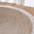 Tanta Natural Cream Round Marble Basin - Oak Furniture Store