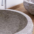Tanta Natural Grey Round Marble Basin - Oak Furniture Store