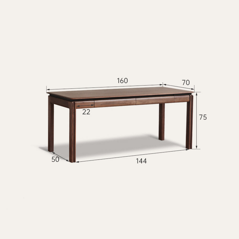 Tarfala Natural Solid Walnut Large Work Station