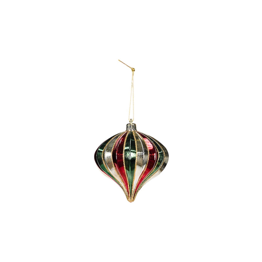 Teardrop Bauble Multi 10cm FXHB101