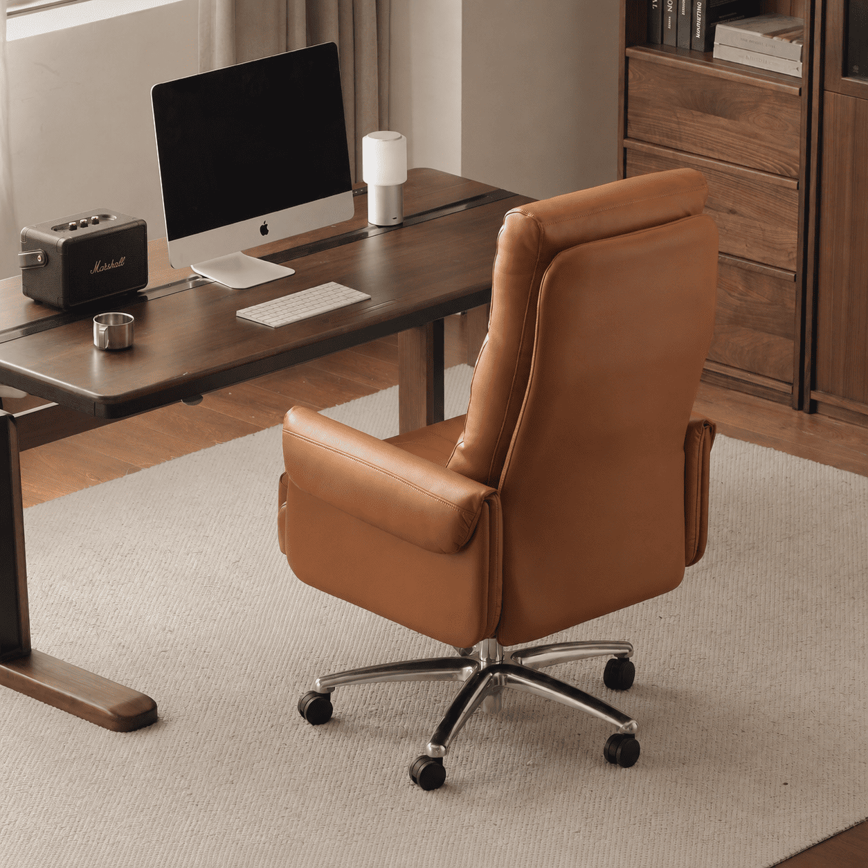 Tempe Ergonomic Faux Leather Swivel Office Chair