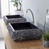 Terzo Natural Grey Square Marble Basin - Oak Furniture Store