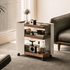 Toledo Natural Solid Walnut Movable Side Table