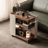 Toledo Natural Solid Walnut Movable Side Table