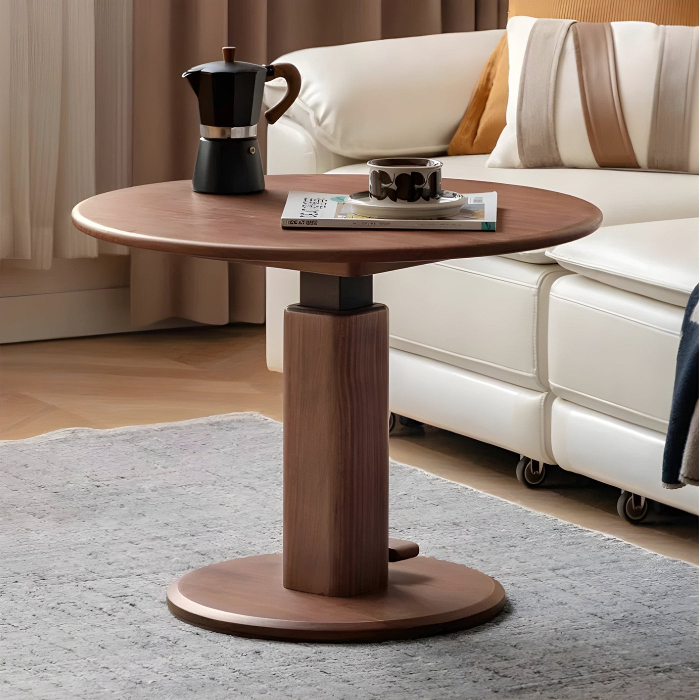 Tome Solid Wood Height Adjustable Coffee Table – Oak Furniture Store ...