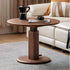 Tome Solid Wood Height Adjustable Coffee Table | round small coffee table NZ | Oak Furniture Store