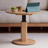 Tome Solid Wood Height Adjustable Coffee Table | round small coffee table NZ | Oak Furniture Store