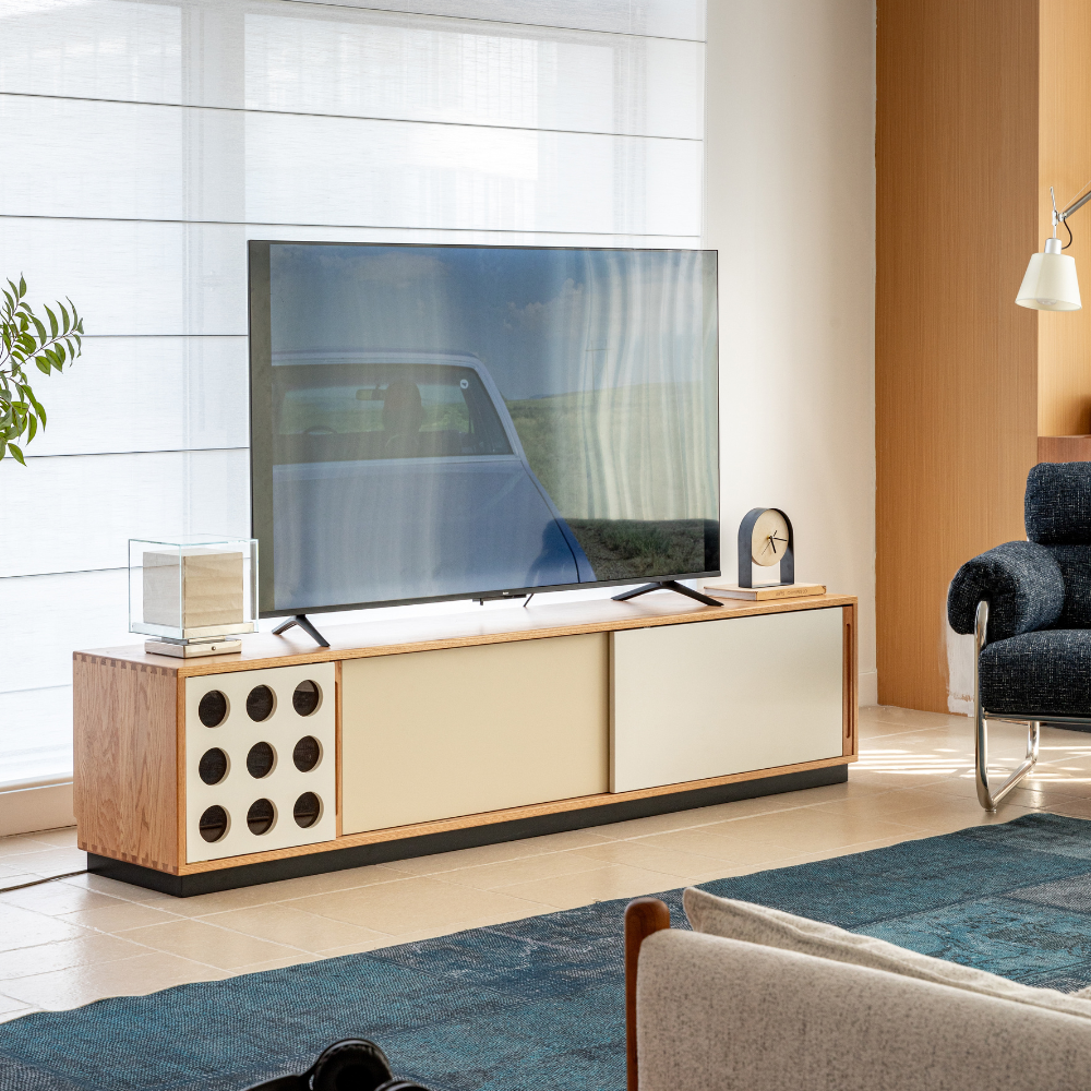Tonnac Solid Cherry Entertainment Unit Design Two