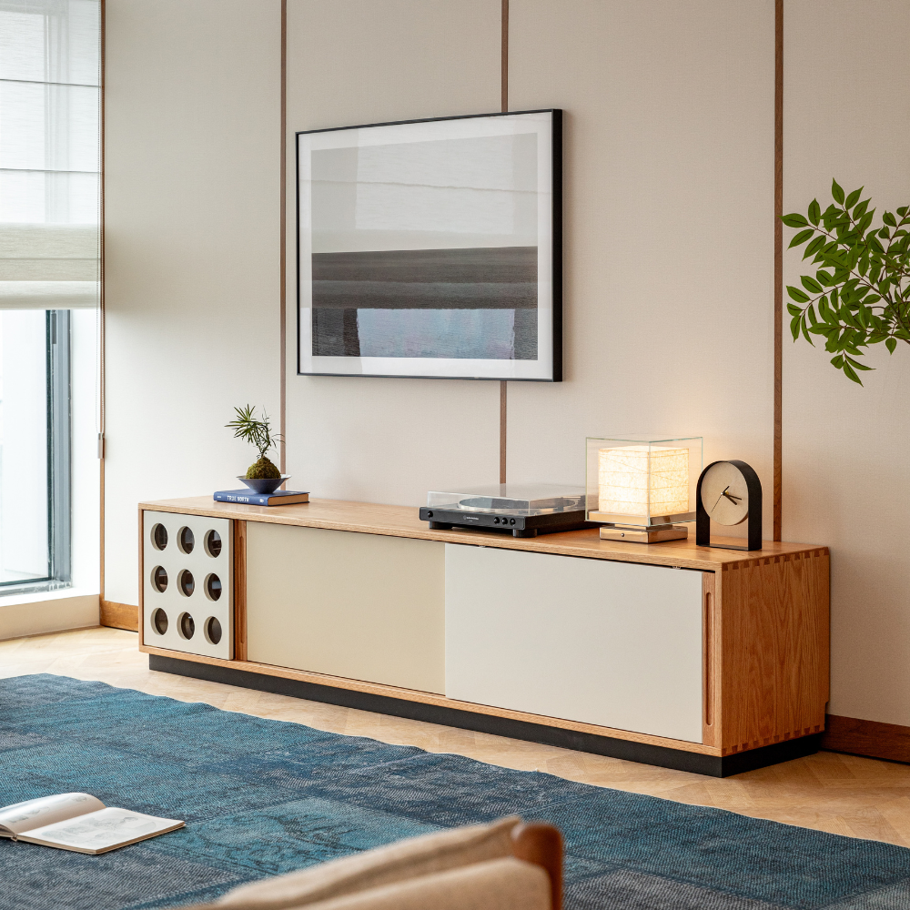 Tonnac Solid Cherry Entertainment Unit Design Two