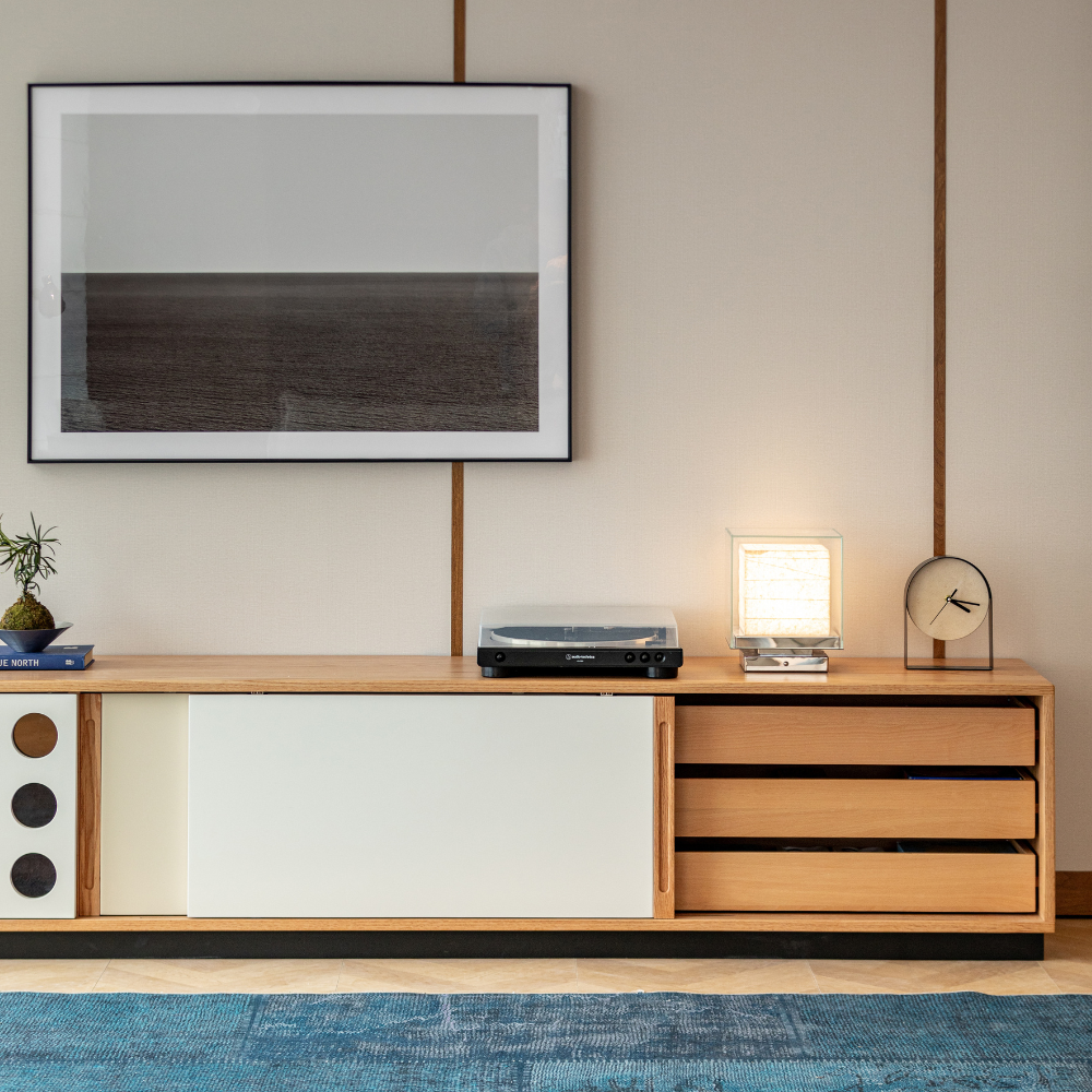 Tonnac Solid Cherry Entertainment Unit Design Two