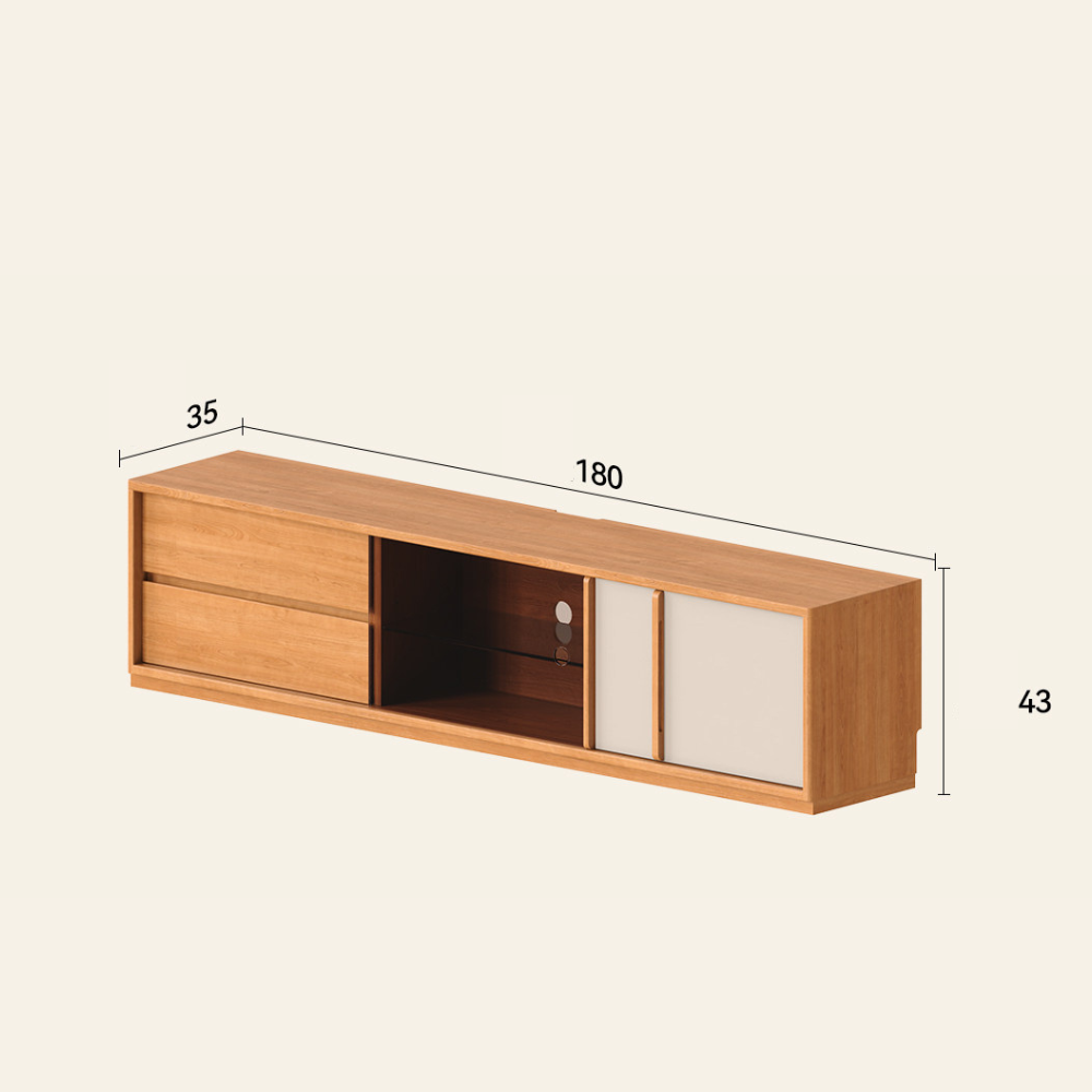 Tonnac Solid Cherry Modular Entertainment Unit