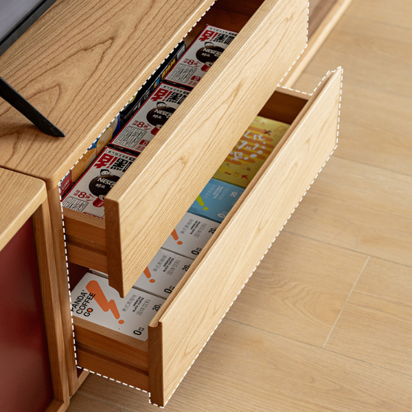 Tonnac Solid Cherry Modular Entertainment Unit