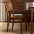 Truro walnut dining chair with durable solid wood construction and classic modern design