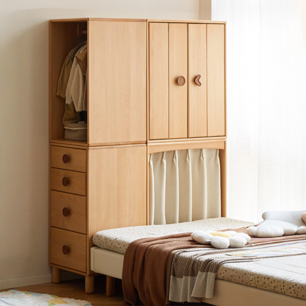 Urban Kidz Natural Solid Beech Modular Chest of Drawers