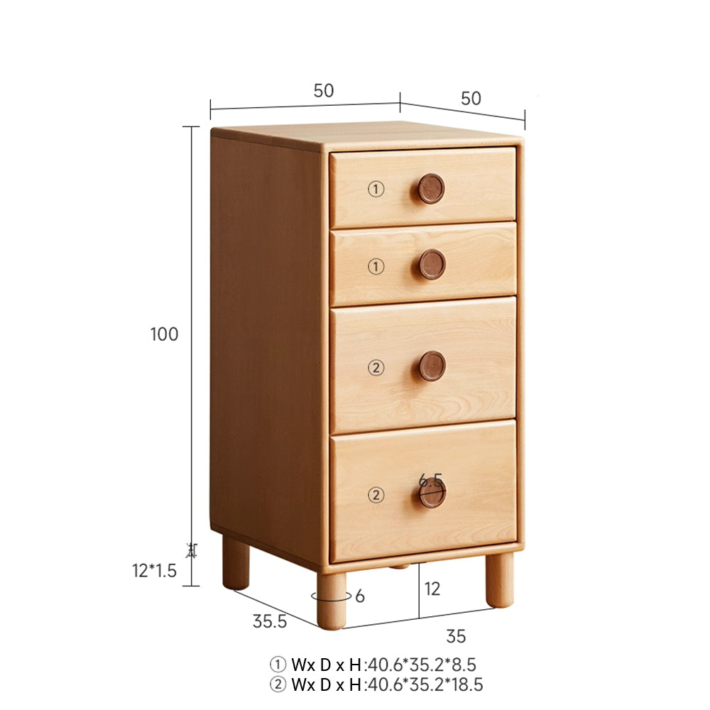Urban Kidz Natural Solid Beech Modular Chest of Drawers