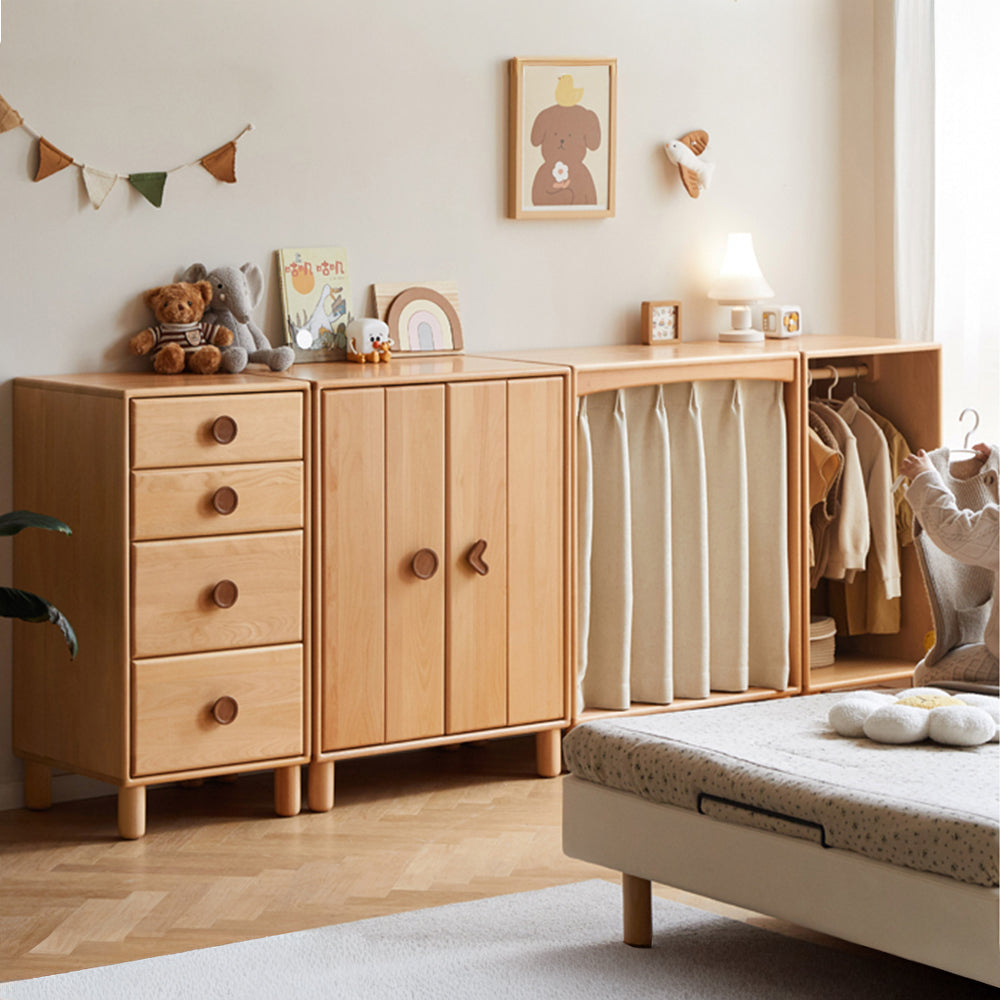 Urban Kidz Natural Solid Beech Modular Chest of Drawers