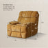 Vacone Chenille Recliner Sofa