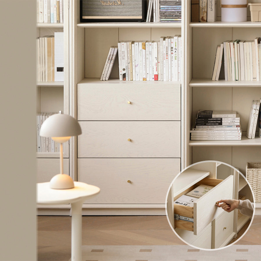 Vaja Solid Oak Painted Display/Book Cabinet