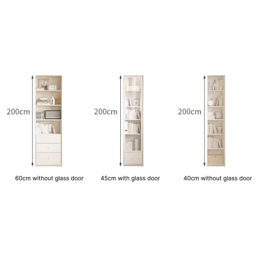 Vaja Solid Oak Painted Display/Book Cabinet