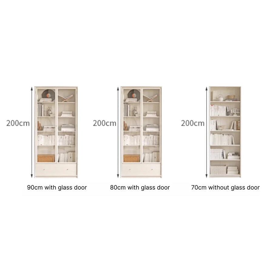 Vaja Solid Oak Painted Display/Book Cabinet