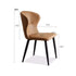 Vela Designer Dining Chair - Oak Furniture Store