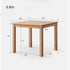 Venice Natural Solid Oak Square Dining Table