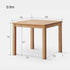 Venice Natural Solid Oak Square Dining Table