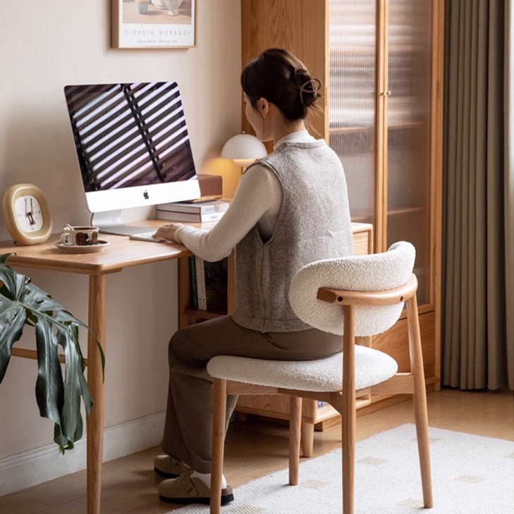 Visby Natural Solid Oak Dining Chair - Oak Furniture Store