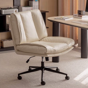 Waake Silicone Leather Swivel Study Office Chair - Oak Furniture Store