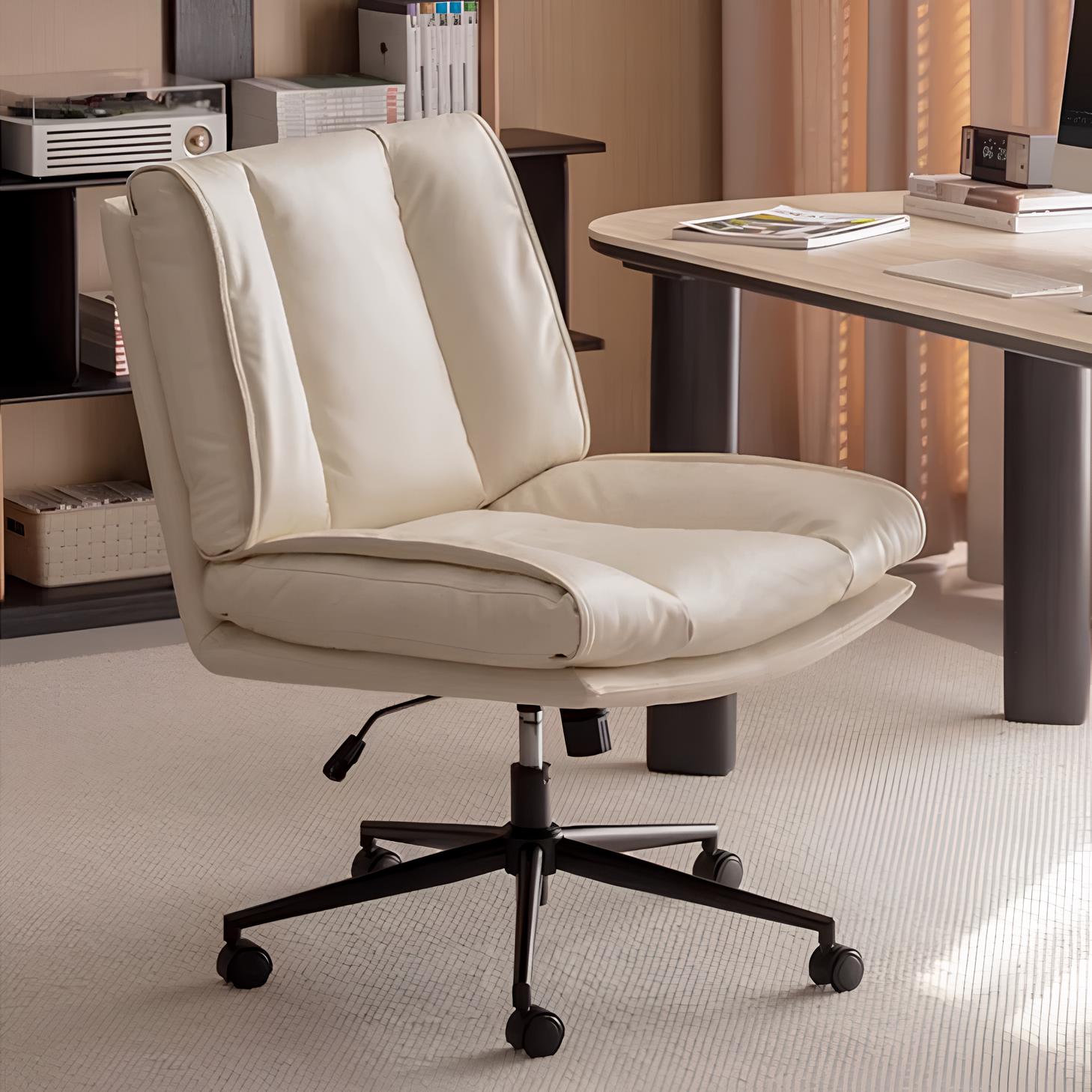 Waake Silicone Leather Swivel Study Office Chair | Oak Furniture Store