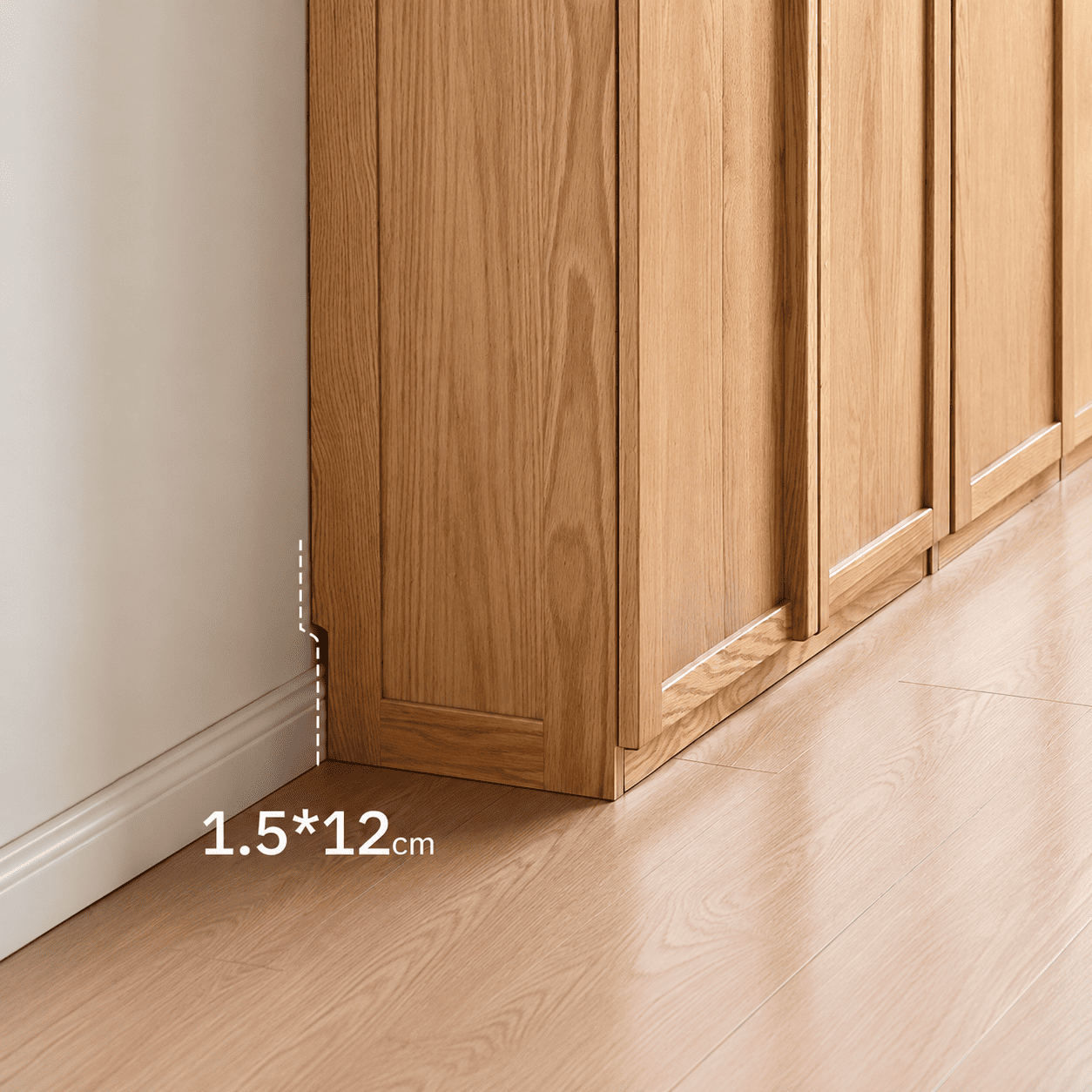 Waco Natural Solid Oak Display Bookcase Cabinet